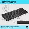 Kompaktná Bluetooth klávesnica HP 355 – bezdrôtové mechanické klávesy, čierna, 0,34 kg