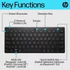 Kompaktná Bluetooth klávesnica HP 355 – bezdrôtové mechanické klávesy, čierna, 0,34 kg