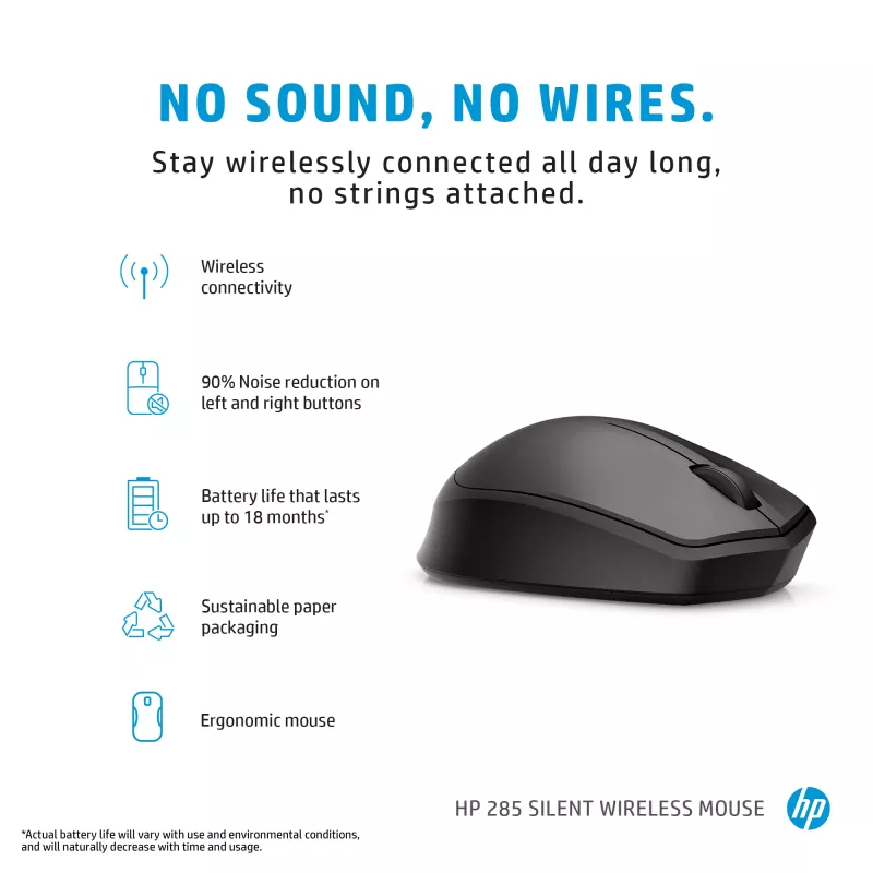 Kompaktná Bluetooth klávesnica HP 355 – bezdrôtové mechanické klávesy, čierna, 0,34 kg