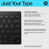 Kompaktná Bluetooth klávesnica HP 355 – bezdrôtové mechanické klávesy, čierna, 0,34 kg