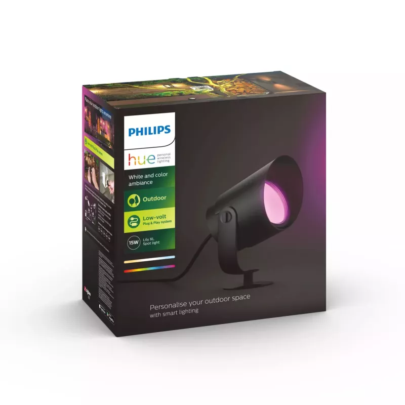 Philips Hue White and Colour Ambience Lily XL vonkajší reflektor