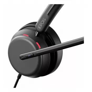 Lenovo 4Z21P85373 slúchadlá/headset káblový headset s hlavovým mostom pre kanceláriu/call centrum USB Typ-C / USB Typ-A čierny