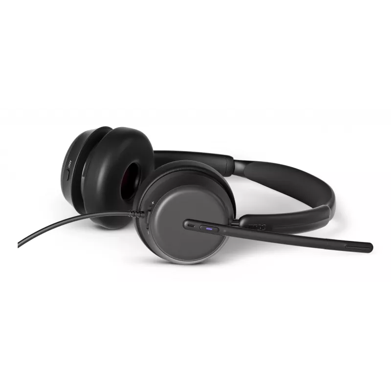 Lenovo 4Z21P85373 slúchadlá/headset káblový headset s hlavovým mostom pre kanceláriu/call centrum USB Typ-C / USB Typ-A čierny