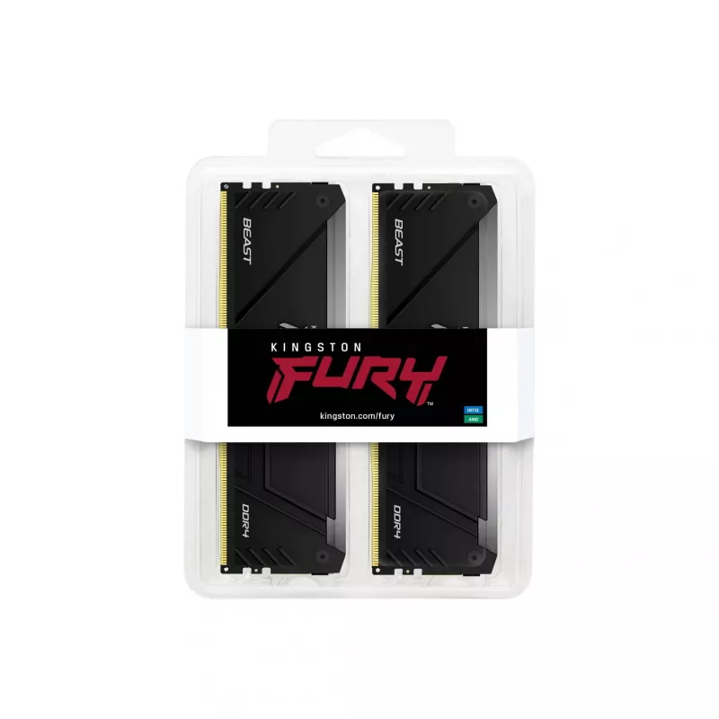 Kingston Technology FURY Beast 64GB 3200MT/s DDR4 CL16 DIMM (sada 2) RGB