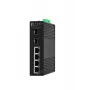 LevelOne Hilbert 6-portový priemyselný Gigabit PoE Smart Lite switch, 2 x SFP, 4 PoE výstupy, 802.3at/af PoE