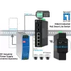 LevelOne Hilbert 6-portový priemyselný Gigabit PoE Smart Lite switch, 2 x SFP, 4 PoE výstupy, 802.3at/af PoE