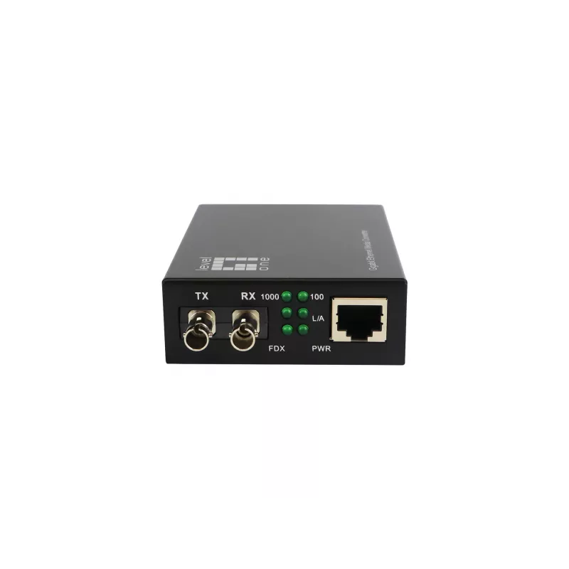 LevelOne RJ45 na ST Gigabit mediakonvertor, single-mode vlákno, 1310nm, 20km