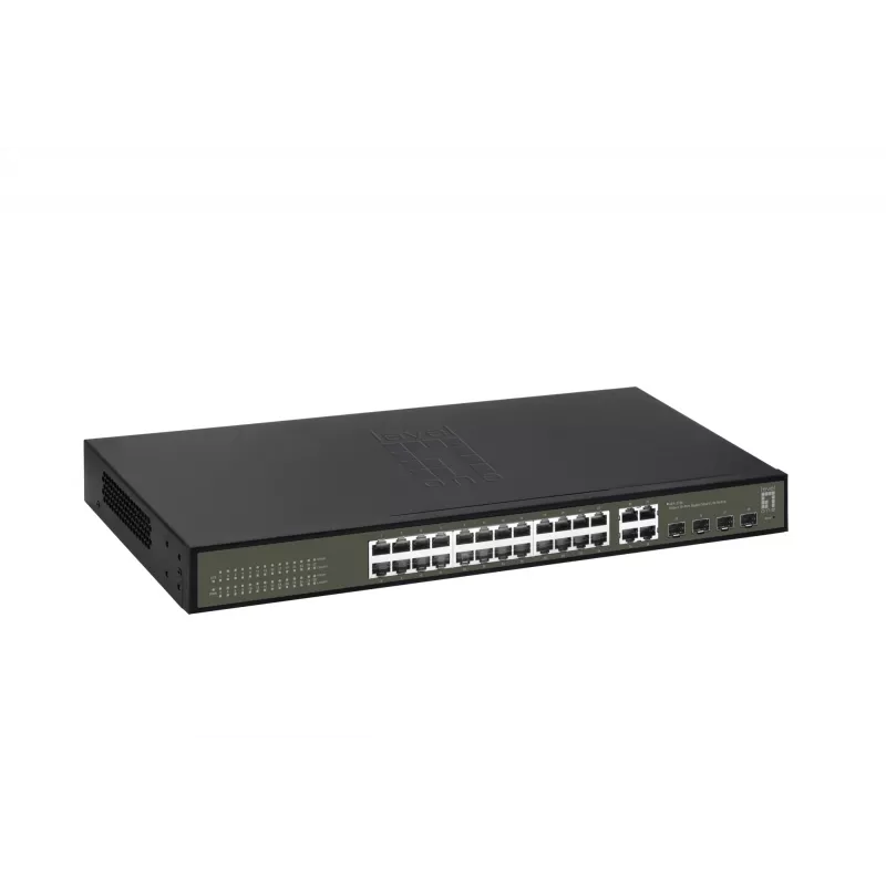 Managed switch LevelOne Hilbert 28-portový Gigabit Smart Lite