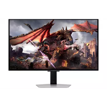 Samsung G80SD počítačový monitor 81,3 cm (32 palcov) 3840 x 2160 pixelov 4K Ultra HD OLED strieborný