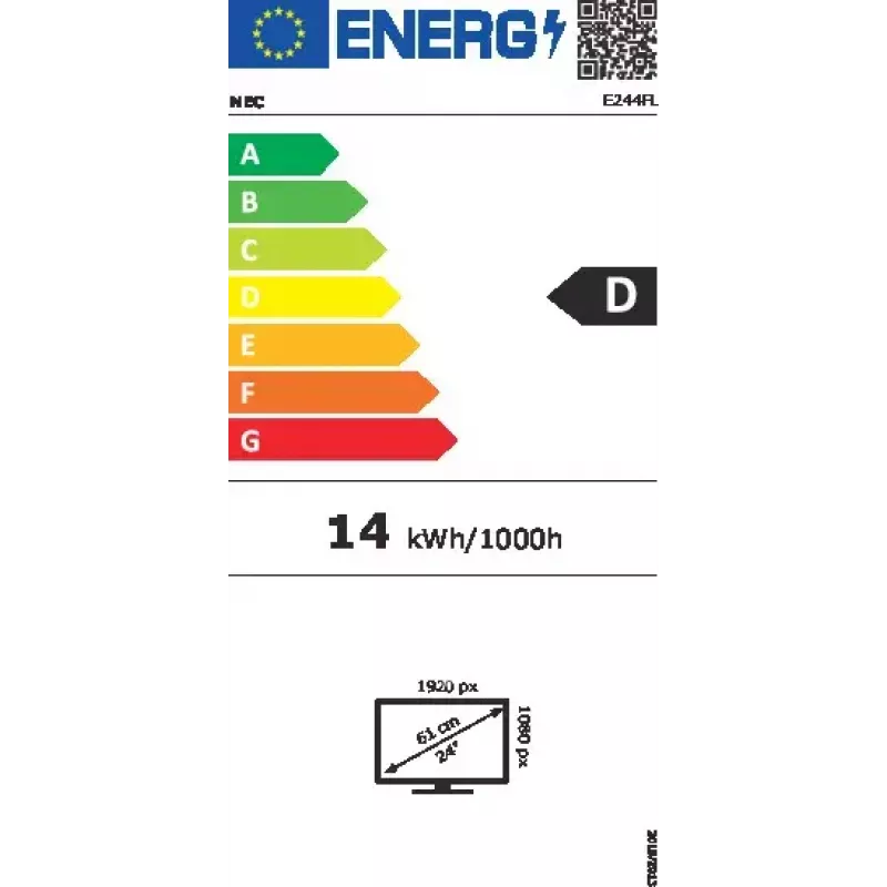 NEC MultiSync E244FL počítačový monitor 61 cm (24 palcov) 1920 x 1080 pixelov Full HD LCD biely