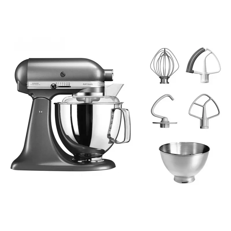 Kuchynský robot KITCHENAID Artisan 300 W 4,8 L nerezová misa strieborná