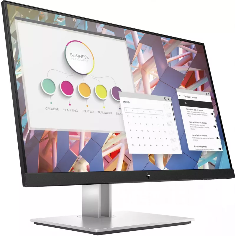 HP E-Series E24 G4 FHD monitor, 60,5 cm (23,8 palca), 1920 x 1080 pixelov, Full HD, LCD, 5 ms, čierny