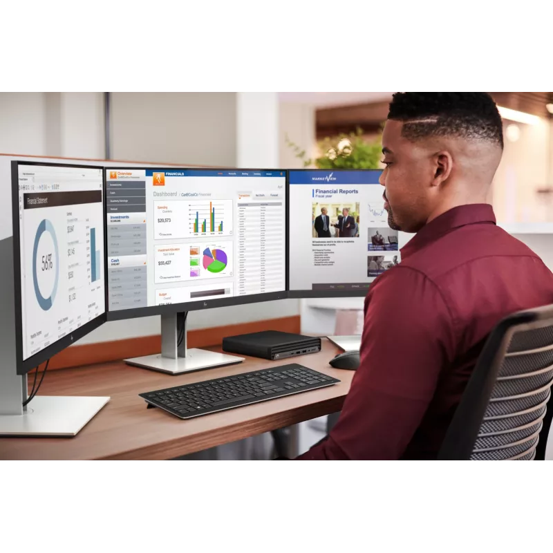 HP E-Series E24 G4 FHD monitor, 60,5 cm (23,8 palca), 1920 x 1080 pixelov, Full HD, LCD, 5 ms, čierny