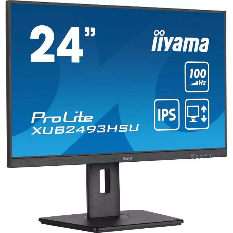 iiyama ProLite XUB2493HSU-B6 počítačový monitor 60,5 cm (23,8 palca) 1920 x 1080 pixelov Full HD LED čierny