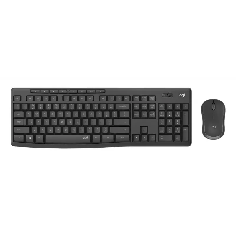 LOGITECH MK295 tichá bezdrôtová klávesnica/myš – grafit – Qwertz Swiss/Lux
