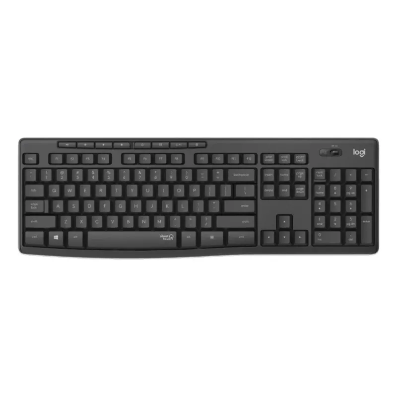 LOGITECH MK295 tichá bezdrôtová klávesnica/myš – grafit – Qwertz Swiss/Lux