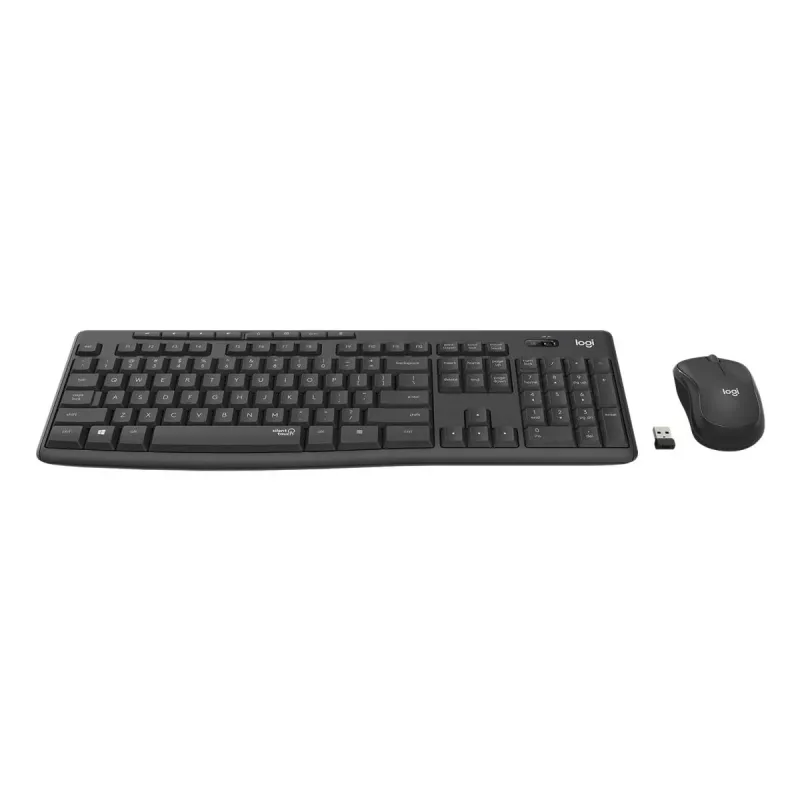 LOGITECH MK295 tichá bezdrôtová klávesnica/myš – grafit – Qwertz Swiss/Lux