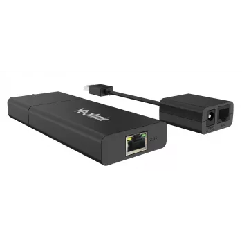 Yealink USB2CAT5E-EXT sieťový vysielač a prijímač čierny