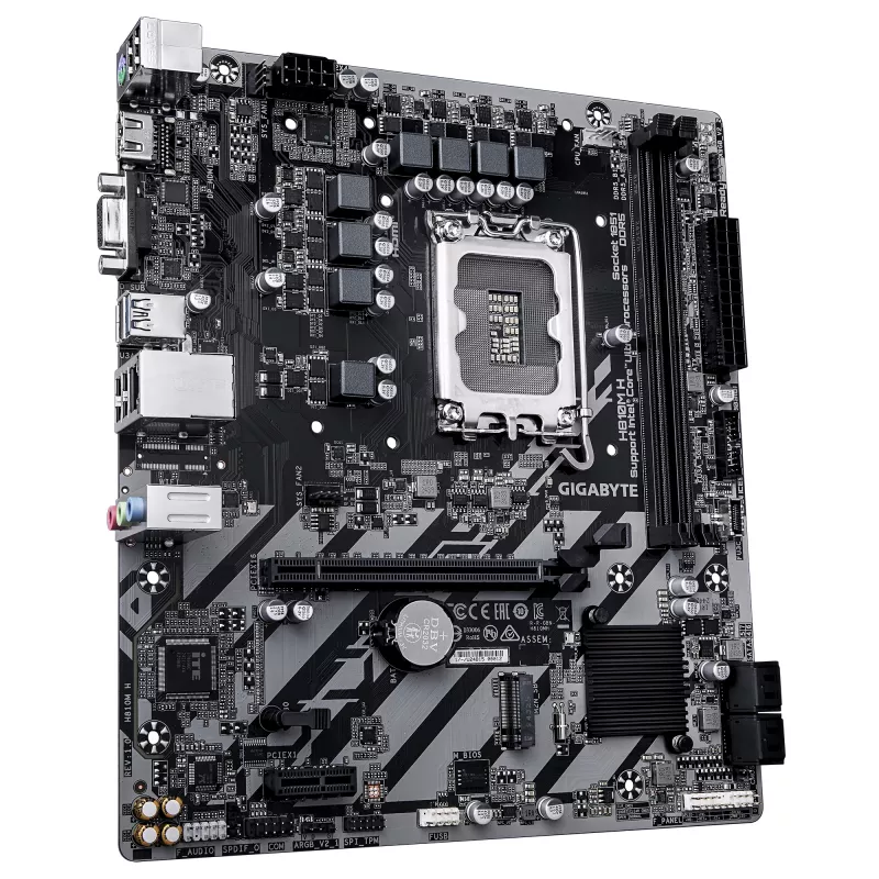 Základná doska GIGABYTE H810M H Micro ATX, Intel H810 čipset, LGA 1851, DDR5, 2x DIMM do 128 GB, PCIe 4.0, HDMI 2.1