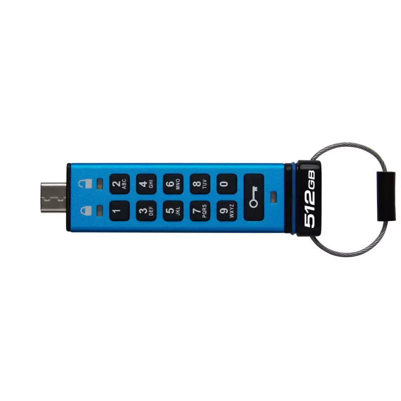 USB KĽÚČ 512GB Kingston IronKey Keypad 200C AES-256 USB-C retail