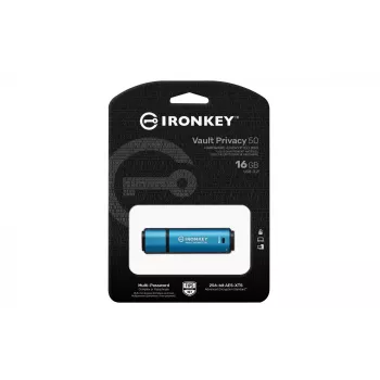 Kingston Technology IronKey 16GB Vault Privacy 50 AES-256 šifrovaný, FIPS 197