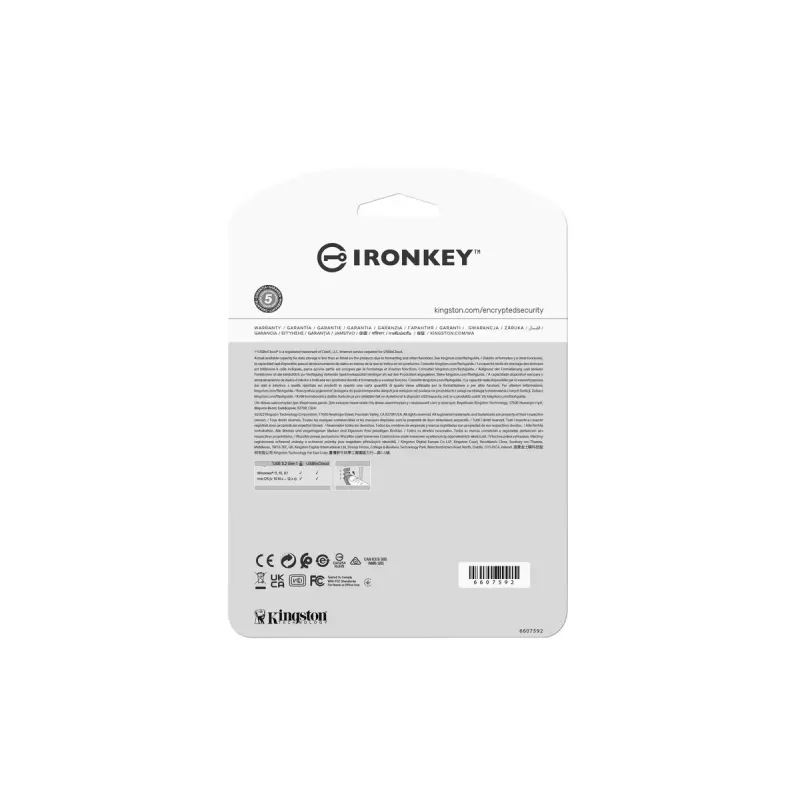 Kingston Technology IronKey 128GB IKLP50 AES USB so 256-bitovým šifrovaním