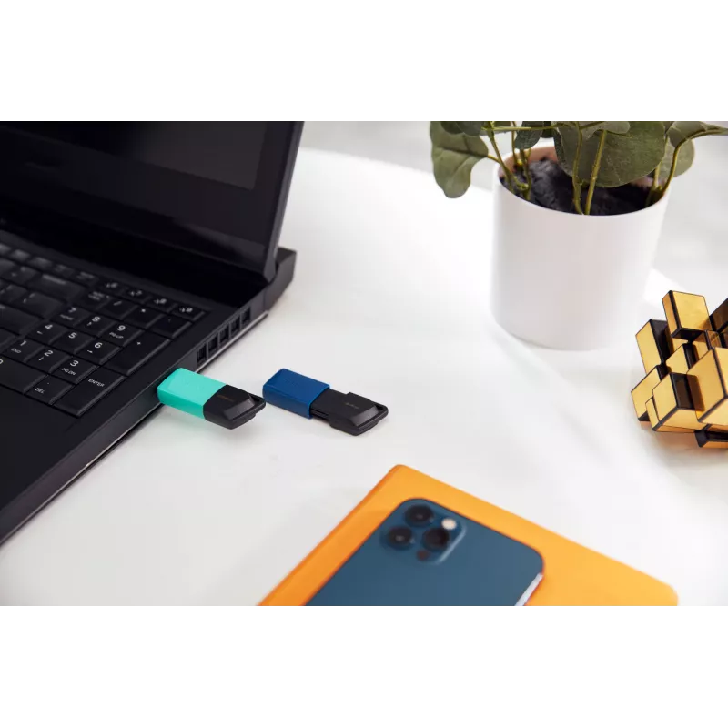 Kingston Technology DataTraveler 64GB USB3.2 Gen 1 Exodia M (čierna + modrá) – 2 kusy