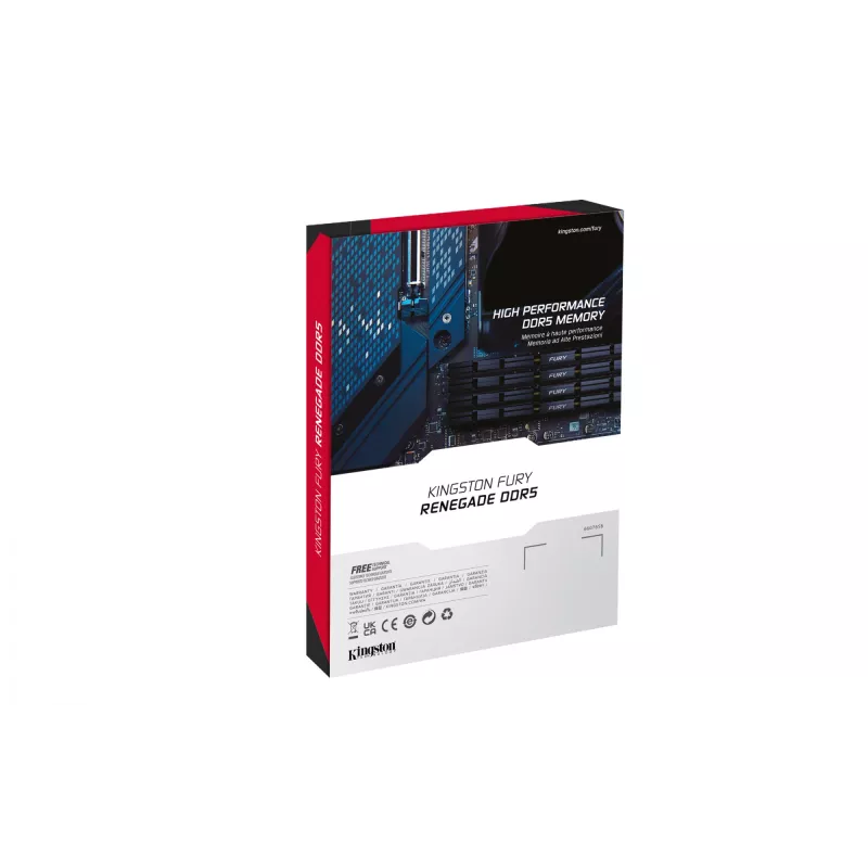 Kingston Technology FURY 48 GB 6400 MT/s DDR5 CL32 DIMM Renegade Silver XMP