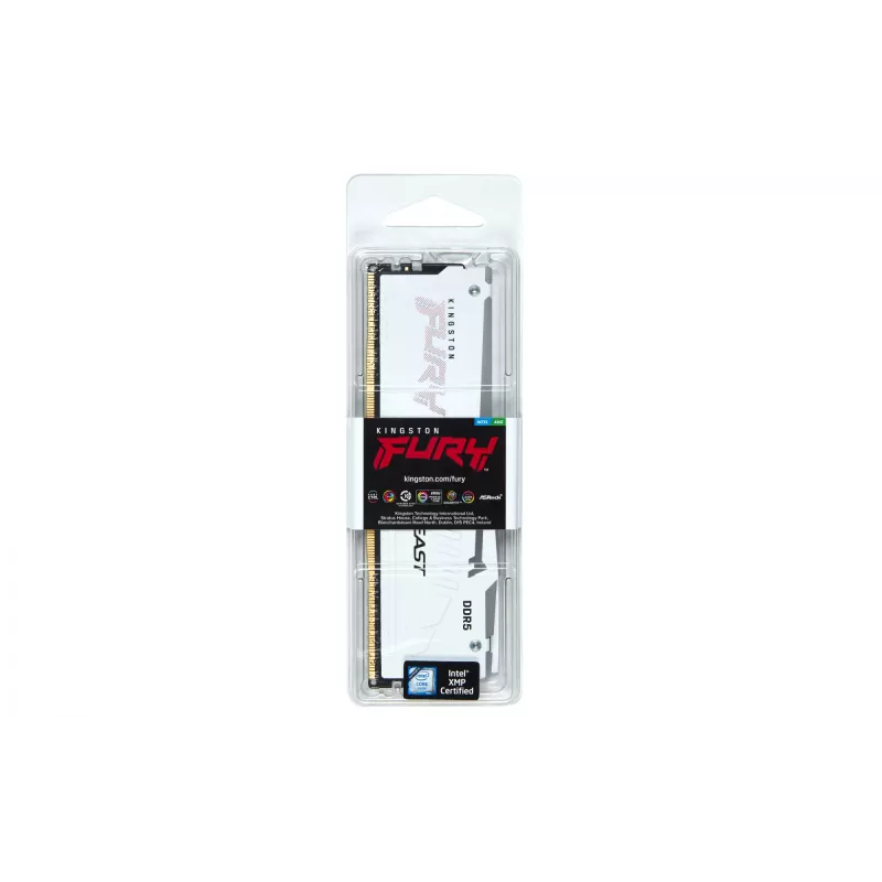 Kingston Technology FURY Beast 32GB 6000MT/s DDR5 CL30 DIMM White RGB EXPO