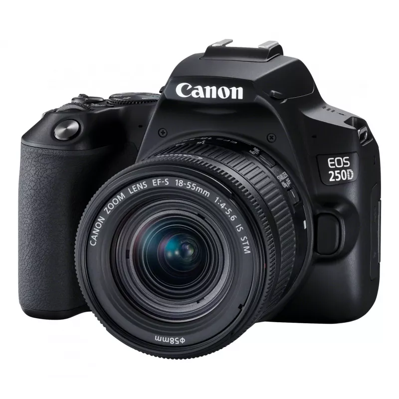 Canon EOS 250D+EF-S 18-55mm SLR kamera kit 24,1 MP CMOS 6000 x 4000 pixelov čierna
