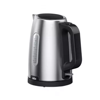 Braun PurShine WK102AI-WK1500BK rýchlovarná kanvica 1,7 L 2200 W čierna, nehrdzavejúca oceľ