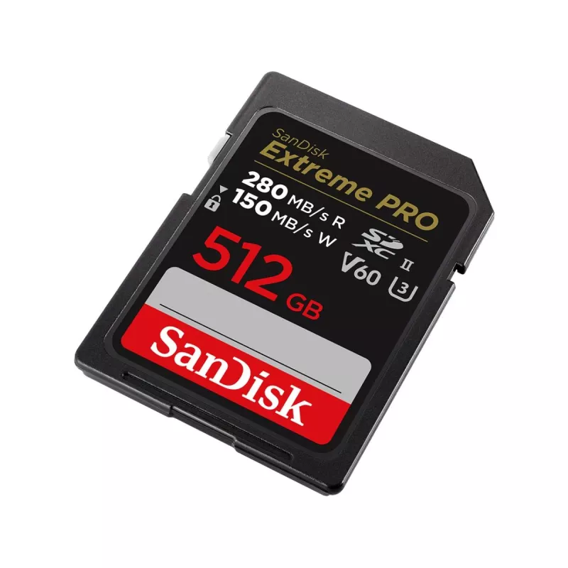 WESTERN DIGITAL SanDisk PRO 512GB V60 UHS-II SD-KARTY 280/150MB/S V60 C10 UHS-II