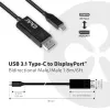 CLUB3D USB Type-C kábel na DP 1.4 8K60Hz M/M 1,8m/5,9ft