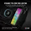 Corsair Vengeance RGB, DDR5-5200, CL40, AMD EXPO - 32 GB dual kit, sivá