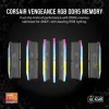 Corsair Vengeance RGB, DDR5-5200, CL40, AMD EXPO - 32 GB dual kit, sivá