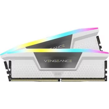 CORSAIR pamäť 32GB DDR5 (2x16GB) DRAM 5200MT/s CL40 Vengeance RGB pamäťový kit - biela