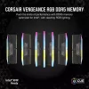 DIMM 128 GB DDR5-5600 (4x 32 GB) quad kit, operačná pamäť čierna, CMH128GX5M4B5600C40, Vengeance RGB, INTEL XMP