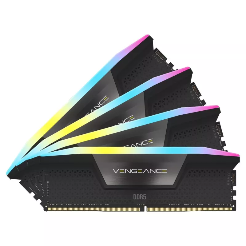 CORSAIR pamäť 192GB DDR5 RGB (4x48GB) DRAM 5200MT/s CL38 Vengeance pamäťový kit – čierna