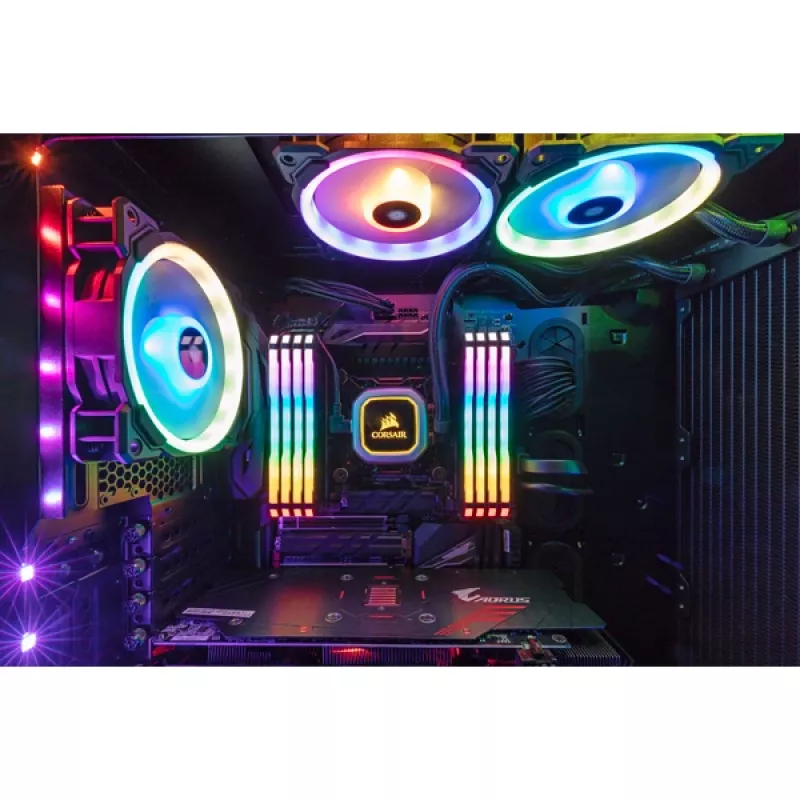 Corsair Vengeance RGB PRO 16 GB (2x8 GB) DDR4-2933 CL16 sada pamäte RAM, čierna