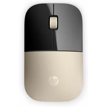 HP Z3700 zlatá bezdrôtová myš, obojručná, optická, RF Wireless, 1200 DPI, zlatá