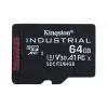 Kingston Technology 64 GB microSDXC Industrial C10 A1 pSLC karta + SD adaptér