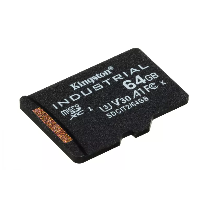Kingston Technology 64 GB microSDXC Industrial C10 A1 pSLC karta + SD adaptér