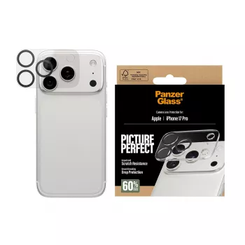 Ochrana objektívu kamery PanzerGlass iPhone 17 Pro odolná proti poškriabaniu a nárazom