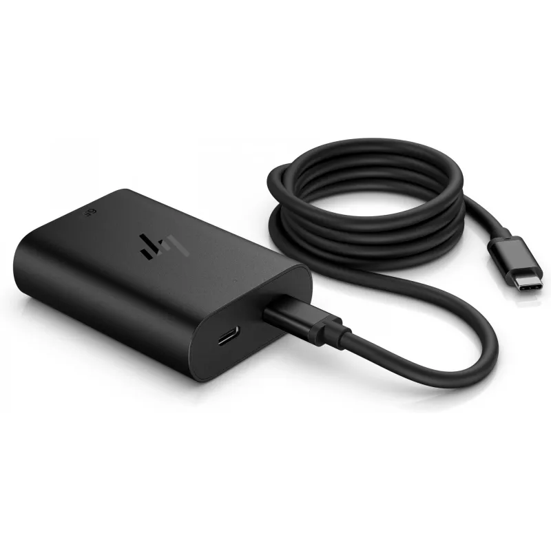 HP 600Q7AA 65 W GaN USB-C nabíjačka na notebook, 2 × USB-C, 20 V, čierna