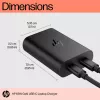 HP 600Q7AA 65 W GaN USB-C nabíjačka na notebook, 2 × USB-C, 20 V, čierna