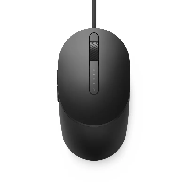 DELL Pro Wired Mouse - MS3220 - čierna, obojručná, laserová, USB Type-A, 3200 DPI, 2 ms, čierna
