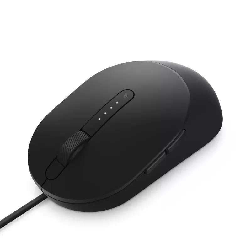 DELL Pro Wired Mouse - MS3220 - čierna, obojručná, laserová, USB Type-A, 3200 DPI, 2 ms, čierna