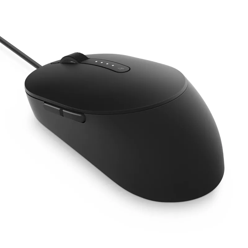 DELL Pro Wired Mouse - MS3220 - čierna, obojručná, laserová, USB Type-A, 3200 DPI, 2 ms, čierna