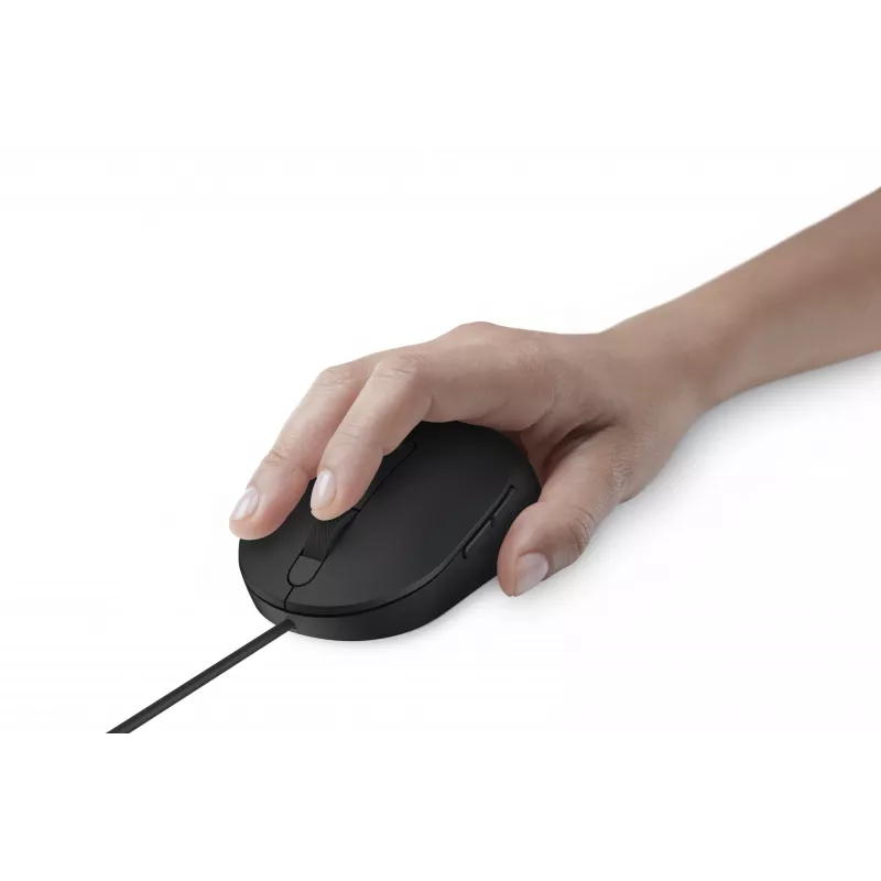 DELL Pro Wired Mouse - MS3220 - čierna, obojručná, laserová, USB Type-A, 3200 DPI, 2 ms, čierna