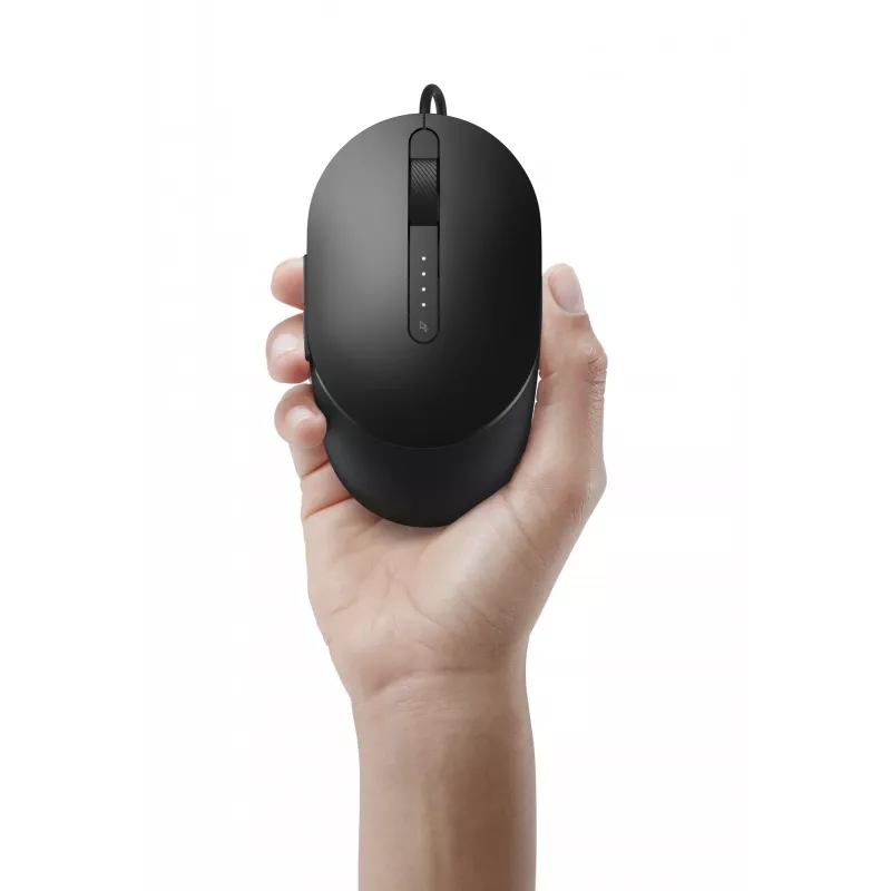 DELL Pro Wired Mouse - MS3220 - čierna, obojručná, laserová, USB Type-A, 3200 DPI, 2 ms, čierna